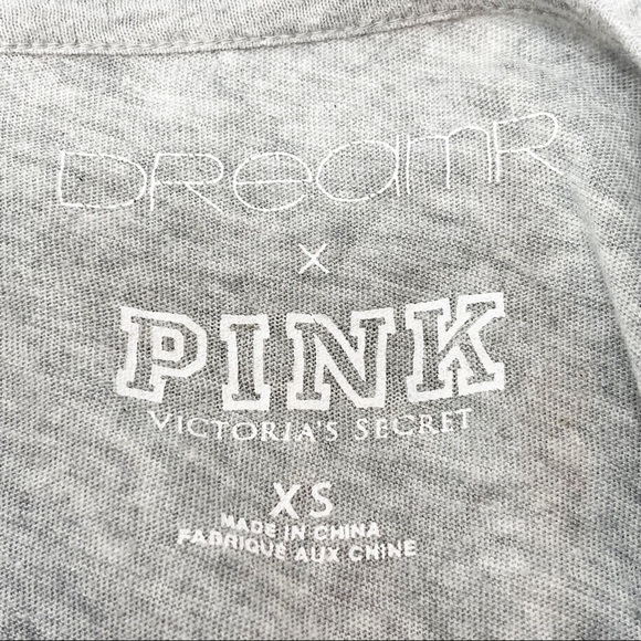 PINK VS X DREAMR Women’s Gray Graphic Tee - Picture 5 of 5